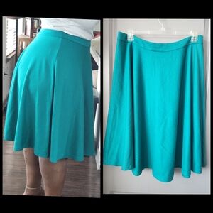 Eloquii Teal Circle Skirt